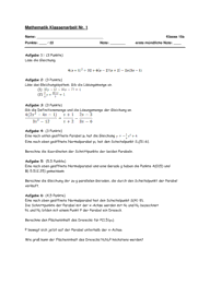 Quadratische Gleichungen [10. Klasse] 4006 Vorschau