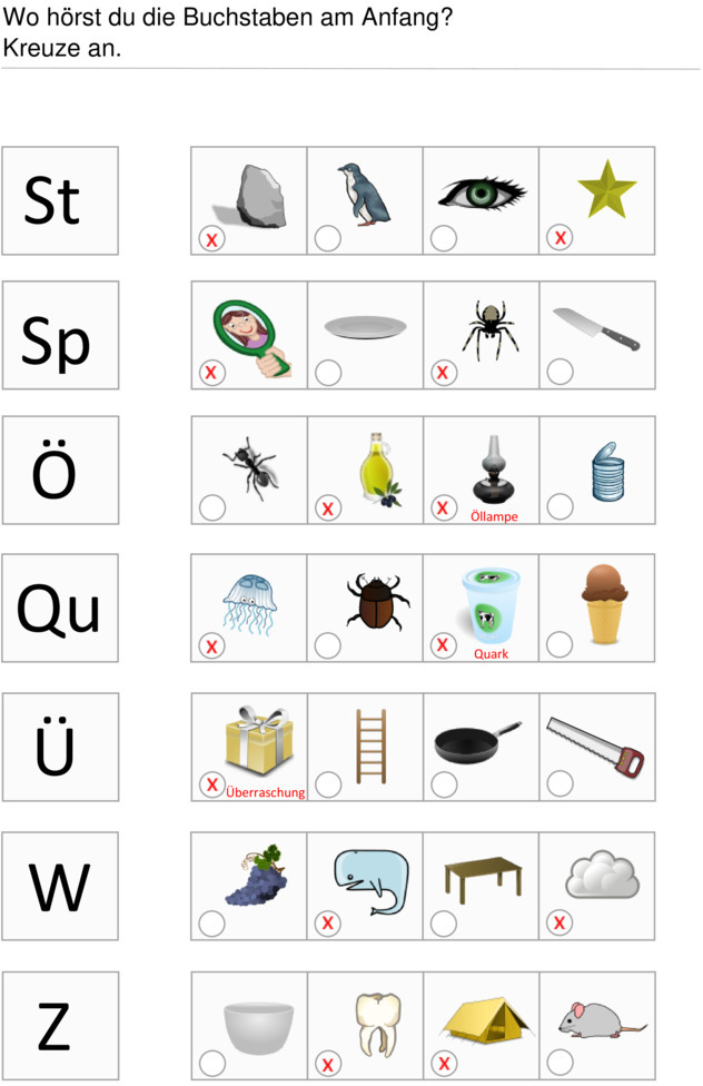 Wörter Mit 5 Buchstaben A Am Anfang Übungsblatt zu Anlaute