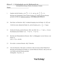 Lineare Gleichungssysteme [9. Klasse] 4294 Vorschau