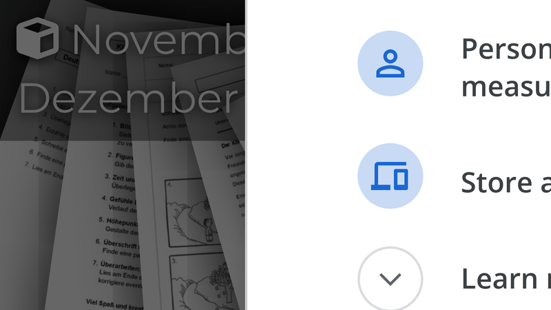 November / Dezember Deutsch - 3. Klasse