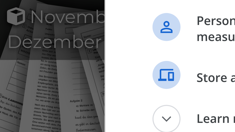 November / Dezember Deutsch - 4. Klasse