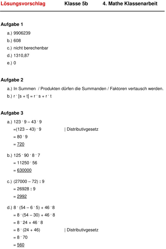übungen Zu Termen Und Gleichungen Klassenarbeit zu Gleichungen und Terme