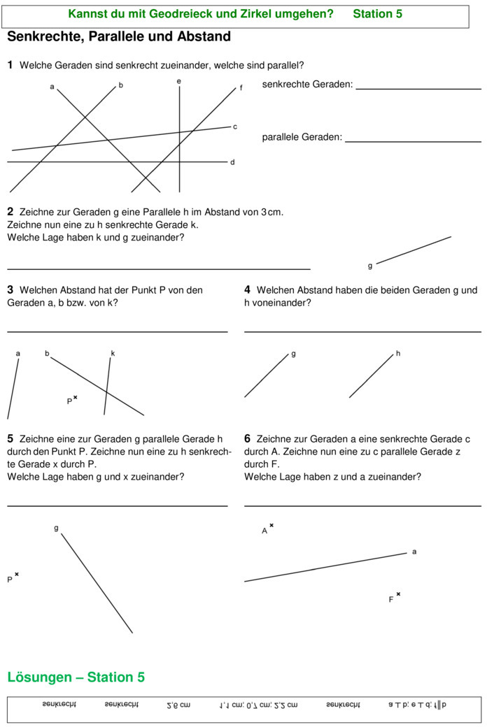  bungsblatt zu geometrie