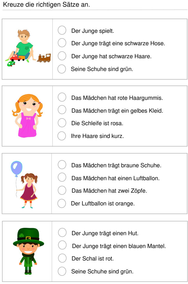 Übungsblatt zu Erstlesen