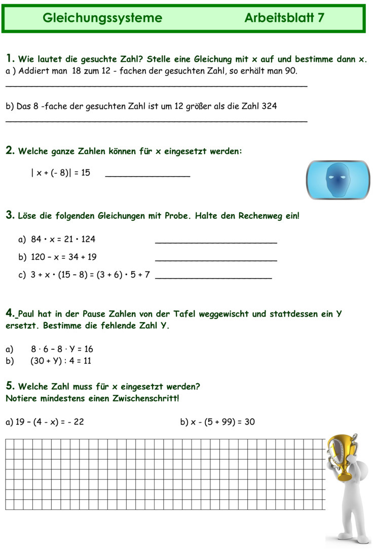 Terme Und Gleichungen Aufgaben Mit Lösungen Pdf Übungsblatt zu Gleichungen und Terme