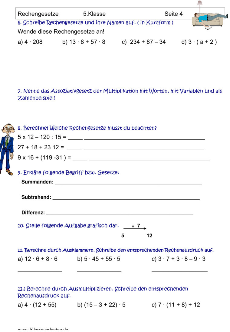 bungsblatt-zu-rechengesetze