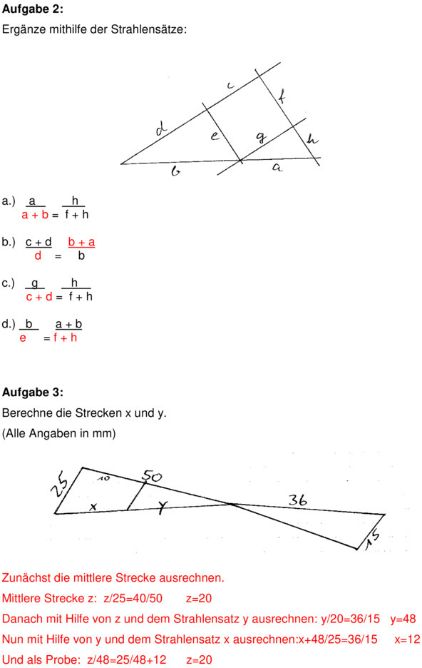 Zentrische Streckung Aufgaben Mit Lösungen Pdf Klassenarbeit zu Zentrische Streckung