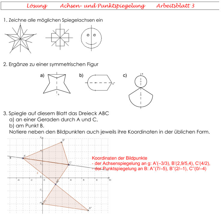 Mathe Arbeitsblätter Klasse 6 Geometrie Zum Ausdrucken Übungsblatt zu Geometrie [6. Klasse]