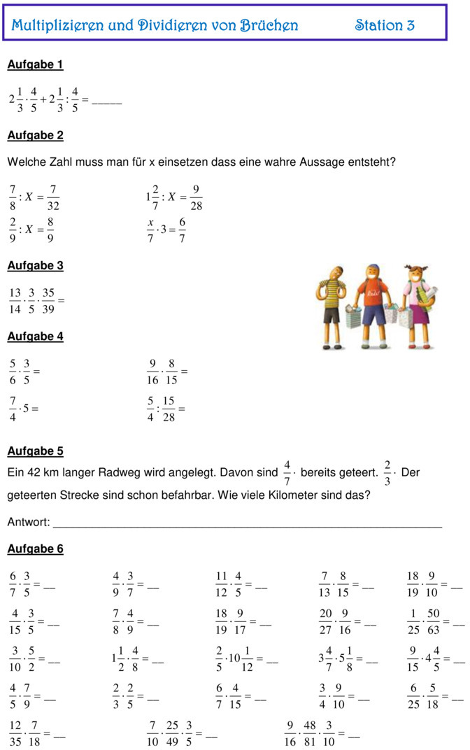 Bruchrechnen Mit Klammern übungen Und Lösungen Übungsblatt zu Bruchrechnen