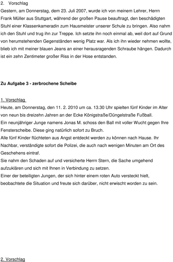 Gruselgeschichte 6. Klasse Gymnasium Beispiele Klassenarbeit zu Bericht schreiben