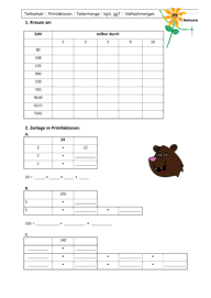Teiler und Vielfache 3120 Vorschau