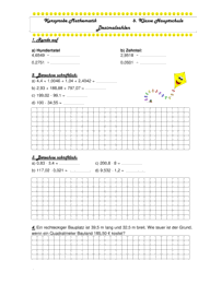 Dezimalzahlen 3123 Vorschau