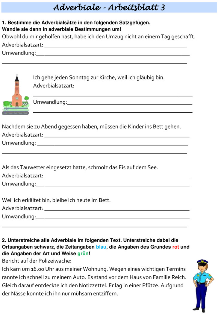 Satzreihe Und Satzgefüge übungen Mit Lösungen Pdf Übungsblatt zu Satzlehre