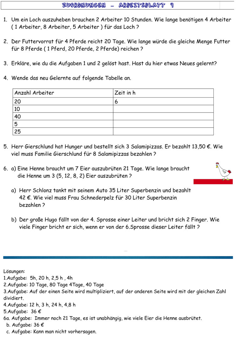 Zuordnungen Klasse 7 übungen Pdf Übungsblatt zu Proportionale Zuordnungen [Klasse 7]