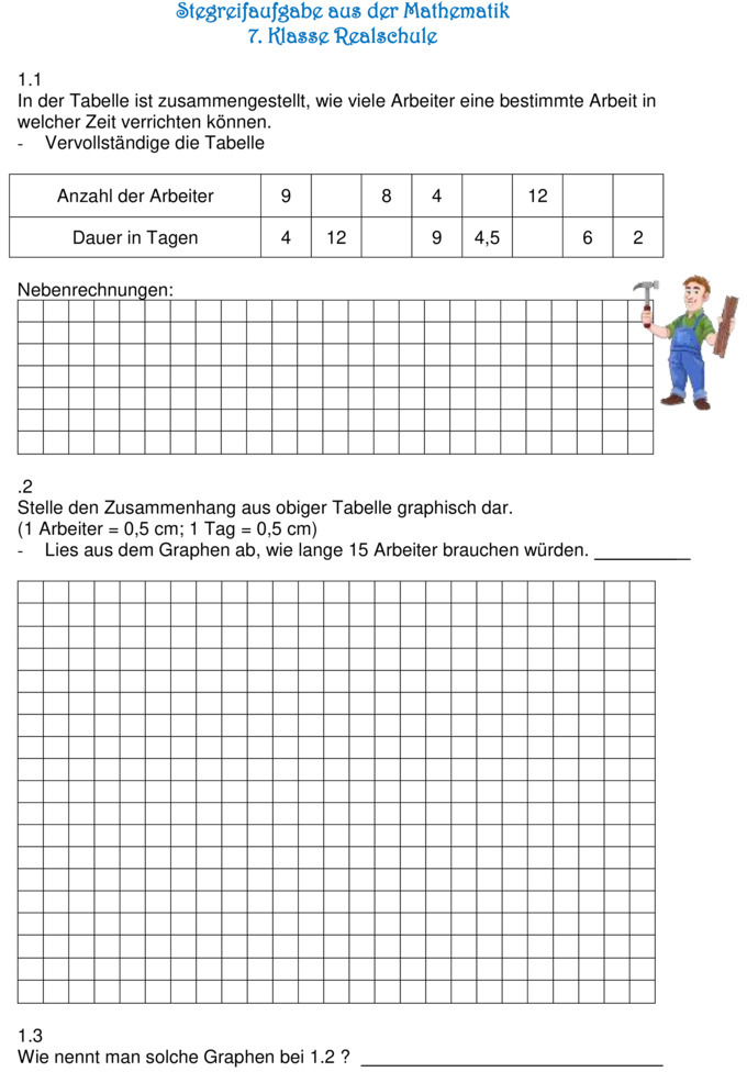 Proportionale Und Antiproportionale Zuordnungen Aufgaben Mit Lösungen Pdf Klassenarbeit zu Proportionale Zuordnungen [Klasse 7]