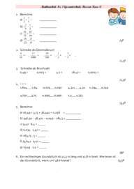 Dezimalbrüche [7. Klasse] 3622 Vorschau