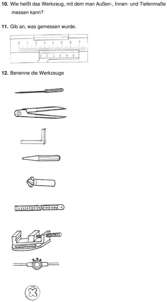 Klassenarbeit zu Metalle