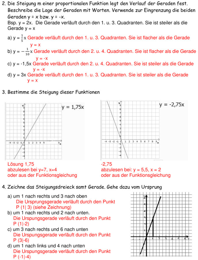 Aufgaben Zu Linearen Funktionen Mit Lösungen Lineare Funktionen Aufgaben Pdf