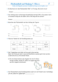 Flächen und Volumen [8. Klasse] 3858 Vorschau