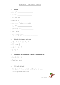 Binomische Formeln 4012 Vorschau