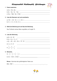 Terme und Gleichungen [8. Klasse] 4020 Vorschau