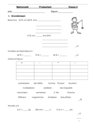 Schuljahresbeginn [Mathe 8. Klasse] 4034 Vorschau