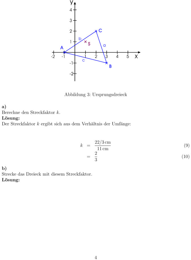 Zentrische Streckung Aufgaben Mit Lösungen Pdf Klassenarbeit zu Zentrische Streckung
