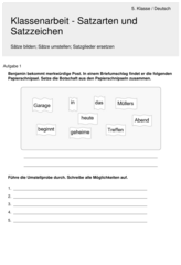 Satzarten und Satzzeichen 4112 Vorschau