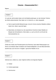 Atommodell [9. Klasse] 4214 Vorschau