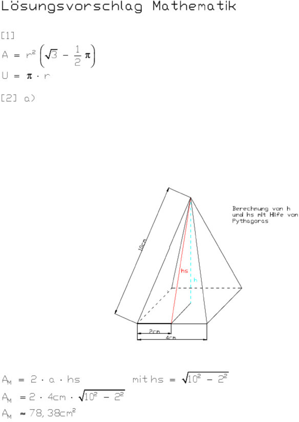 Klassenarbeit Zu Geometrische K rper 10 Klasse 