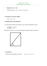 Trigonometrie 4260 Vorschau