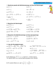Wurzelgleichungen 4274 Vorschau