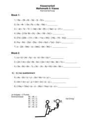 Terme und Gleichungen [9. Klasse] 4284 Vorschau