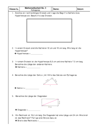 Satz des Pythagoras 4308 Vorschau