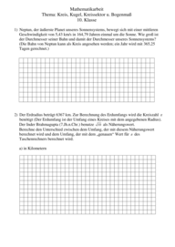 Kreis und Kreisausschnitt 4469 Vorschau