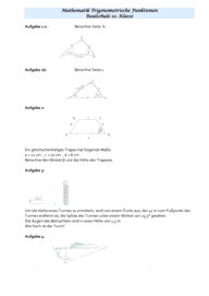 Trigonometrie [10. Klasse] 4471 Vorschau