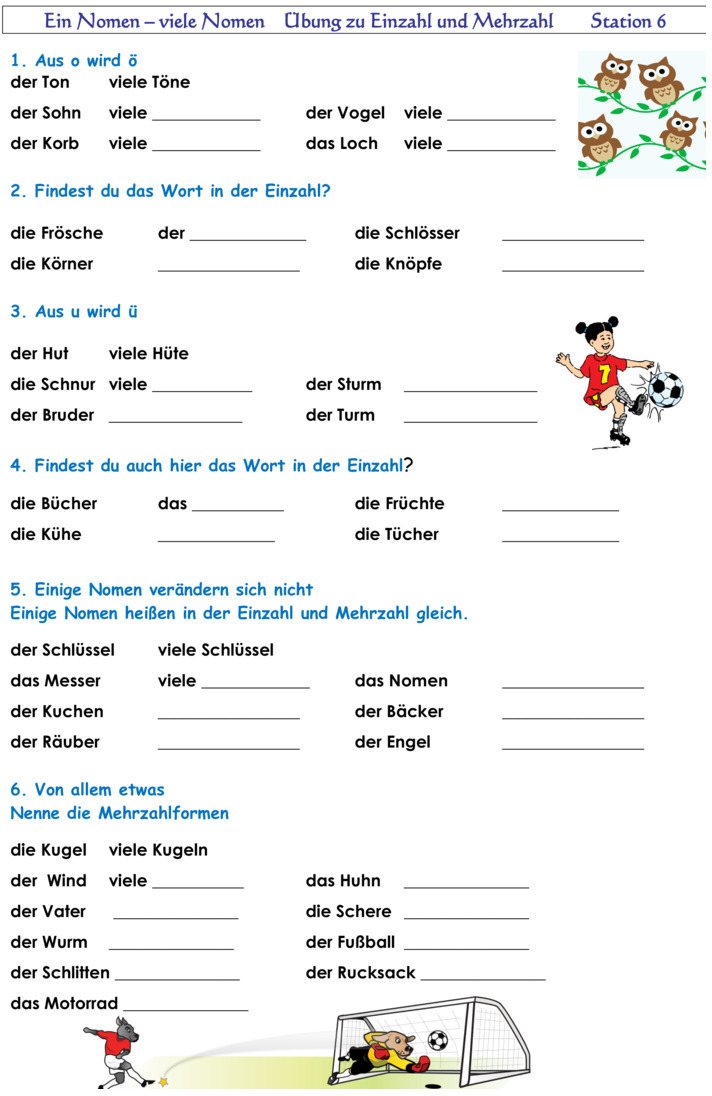 Übungsblatt zu Zusammengesetzte Nomen