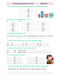 Zahlenraum bis 1000 4622 Vorschau