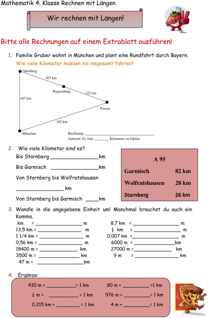 Übungsblatt zu Größen und Maßeinheiten
