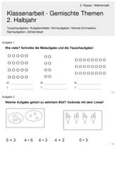 Gemischte Themen 2. Halbjahr [Mathe 2. Klasse] 4747 Vorschau