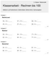 Rechnen bis 100 4753 Vorschau