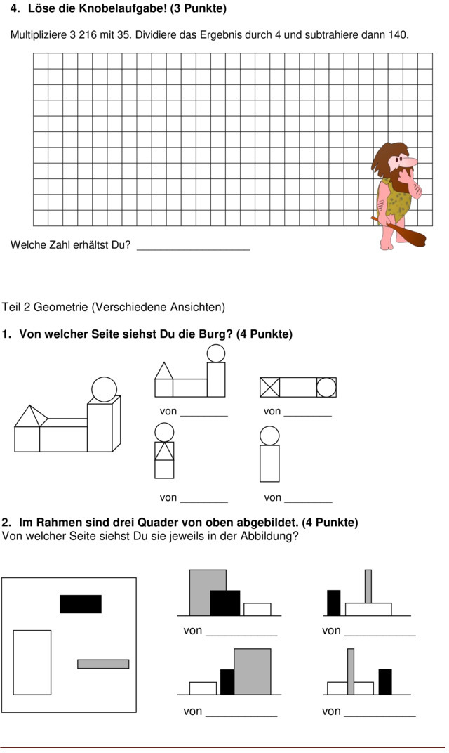 Geometrie 3.Klasse Grundschule Arbeitsblätter Mathe – IDOCTJ